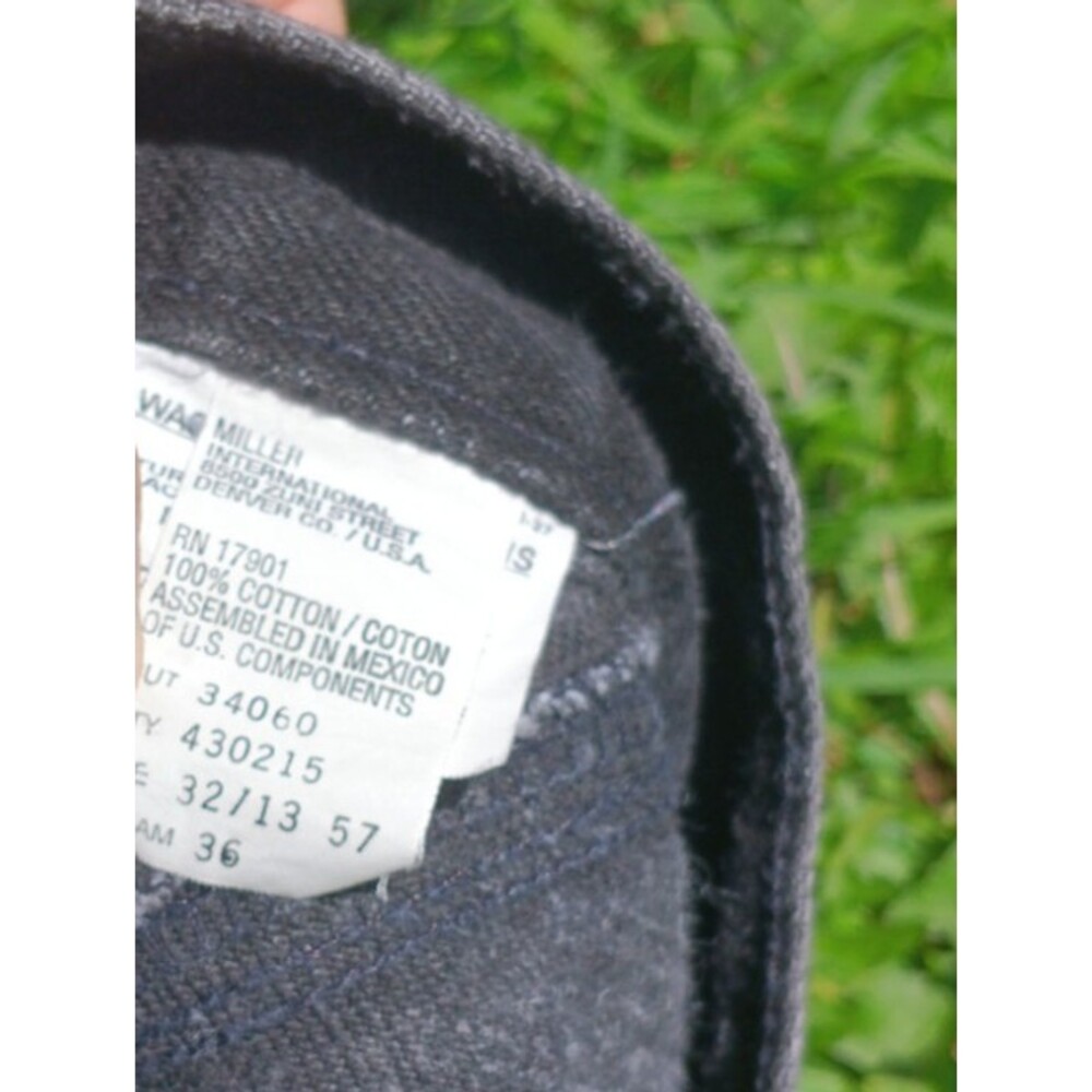 Rockies Black Denim Bareback 32/13 Inseam 36 Tall Western Rodeo High Rise VTG 80 - Picture 5 of 5